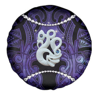 Maori Matariki Manaia Waiporoporo Spare Tire Cover Maori Kowhaiwhai Pattern Galaxy
