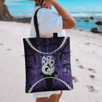Maori Matariki Manaia Waiporoporo Tote Bag Maori Kowhaiwhai Pattern Galaxy LT01 - Polynesian Pride