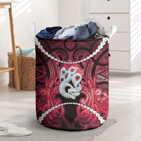 Maori Matariki Manaia Whero Laundry Basket Maori Kowhaiwhai Pattern Galaxy