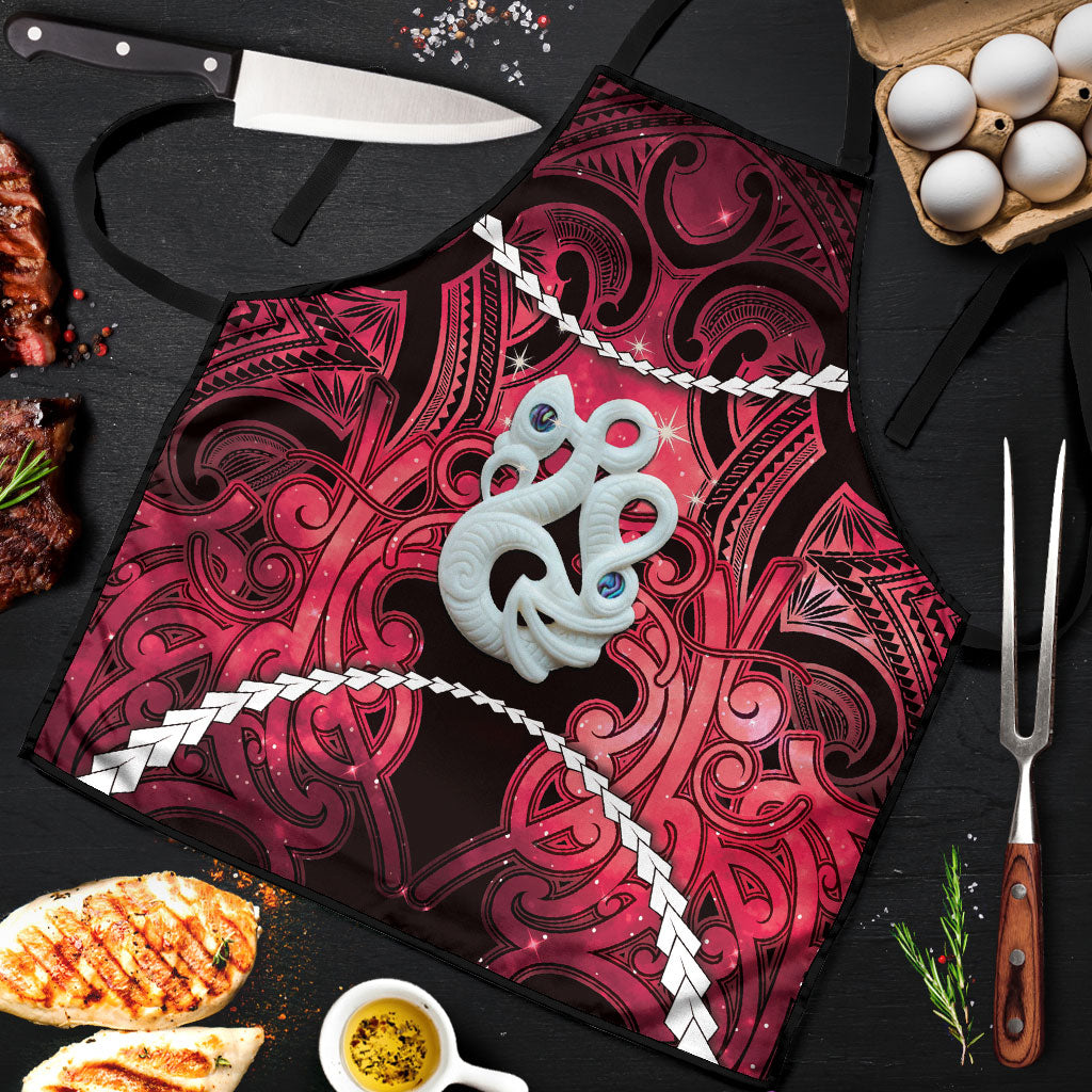 Maori Matariki Manaia Whero Apron Maori Kowhaiwhai Pattern Galaxy