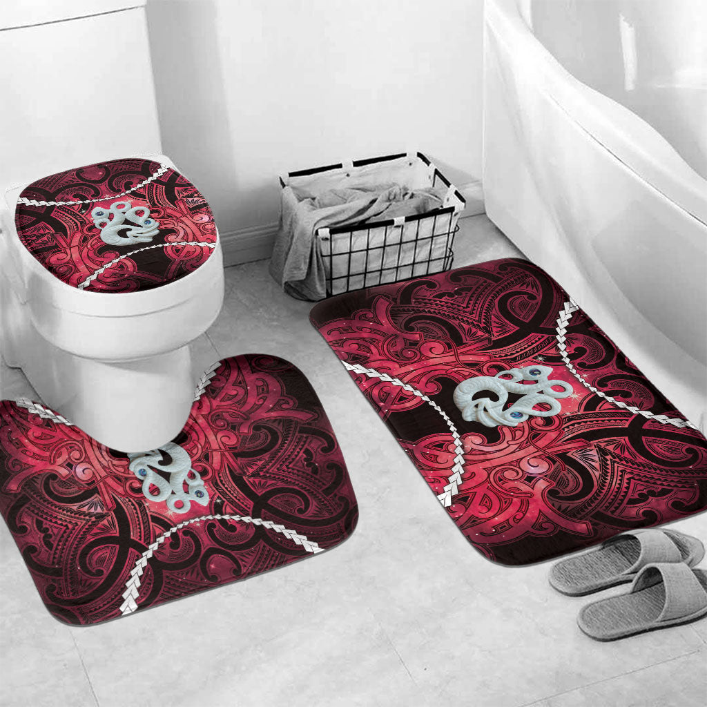 Maori Matariki Manaia Whero Bathroom Set Maori Kowhaiwhai Pattern Galaxy