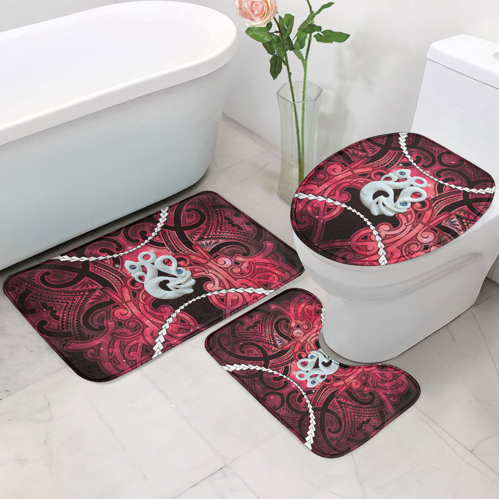 Maori Matariki Manaia Whero Bathroom Set Maori Kowhaiwhai Pattern Galaxy