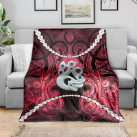 Maori Matariki Manaia Whero Blanket Maori Kowhaiwhai Pattern Galaxy LT01 - Polynesian Pride