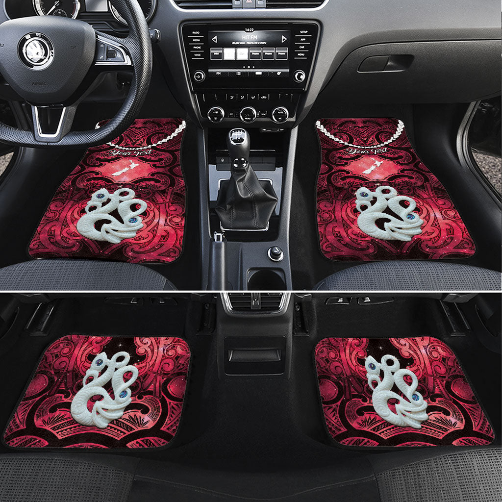 Personalised Maori Matariki Manaia Whero Car Mats Maori Kowhaiwhai Pattern Galaxy