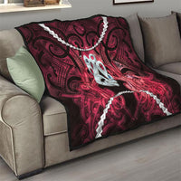 Maori Matariki Manaia Whero Quilt Maori Kowhaiwhai Pattern Galaxy LT01 - Polynesian Pride