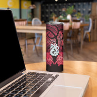 Personalised Maori Matariki Manaia Whero Skinny Tumbler Maori Kowhaiwhai Pattern Galaxy LT01 - Polynesian Pride