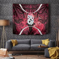 Maori Matariki Manaia Whero Tapestry Maori Kowhaiwhai Pattern Galaxy