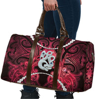 Maori Matariki Manaia Whero Travel Bag Maori Kowhaiwhai Pattern Galaxy