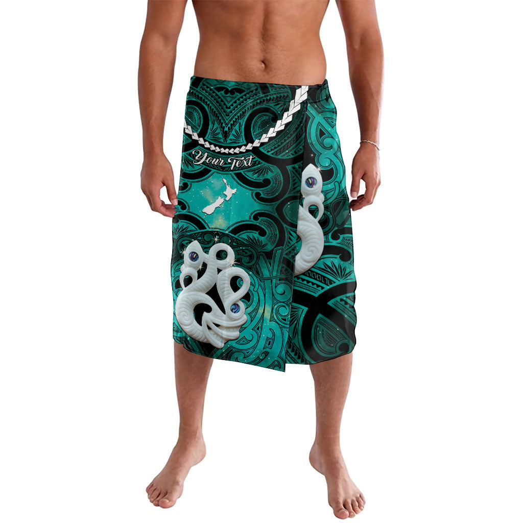 Personalised Maori Matariki Manaia Turquoise Lavalava Maori Kowhaiwhai Pattern Galaxy