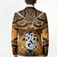 Personalised Maori Matariki Manaia Kowhai Blazer Maori Kowhaiwhai Pattern Galaxy
