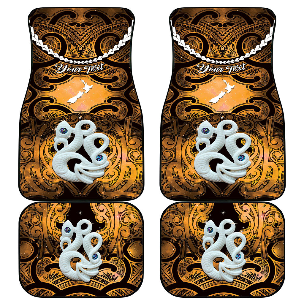 Personalised Maori Matariki Manaia Kowhai Car Mats Maori Kowhaiwhai Pattern Galaxy LT01 - Polynesian Pride