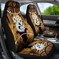 Maori Matariki Manaia Kowhai Car Seat Cover Maori Kowhaiwhai Pattern Galaxy