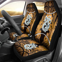 Maori Matariki Manaia Kowhai Car Seat Cover Maori Kowhaiwhai Pattern Galaxy