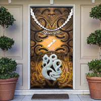 Personalised Maori Matariki Manaia Kowhai Door Cover Maori Kowhaiwhai Pattern Galaxy