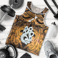 Personalised Maori Matariki Manaia Kowhai Men Tank Top Maori Kowhaiwhai Pattern Galaxy LT01 - Polynesian Pride