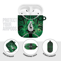 Maori Matariki Hei Matau Kakariki AirPods Case Maori Kowhaiwhai Pattern Galaxy LT01 - Polynesian Pride
