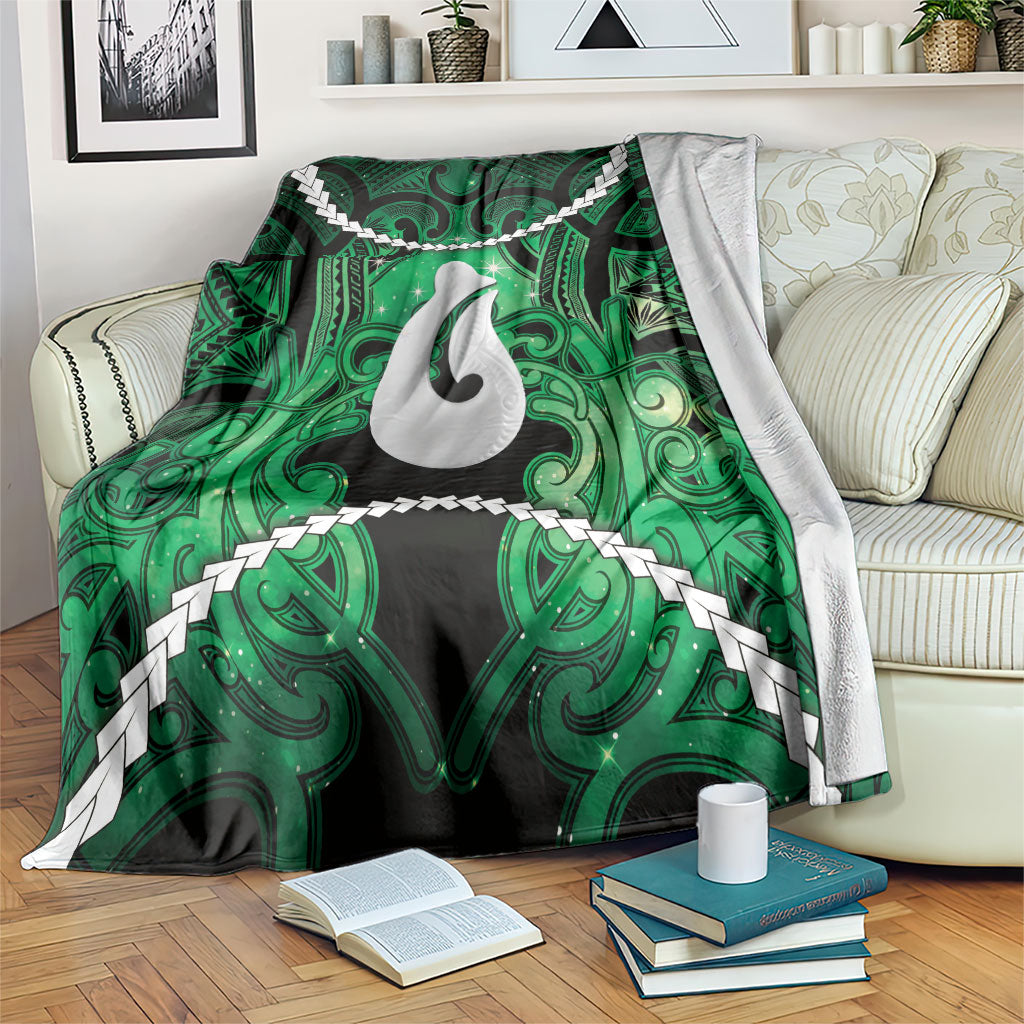 Maori Matariki Hei Matau Kakariki Blanket Maori Kowhaiwhai Pattern Galaxy