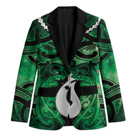 Personalised Maori Matariki Hei Matau Kakariki Blazer Maori Kowhaiwhai Pattern Galaxy
