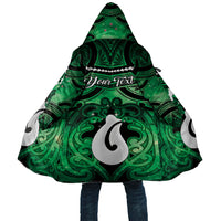 Personalised Maori Matariki Hei Matau Kakariki Cloak Maori Kowhaiwhai Pattern Galaxy LT01 Unisex Green - Polynesian Pride