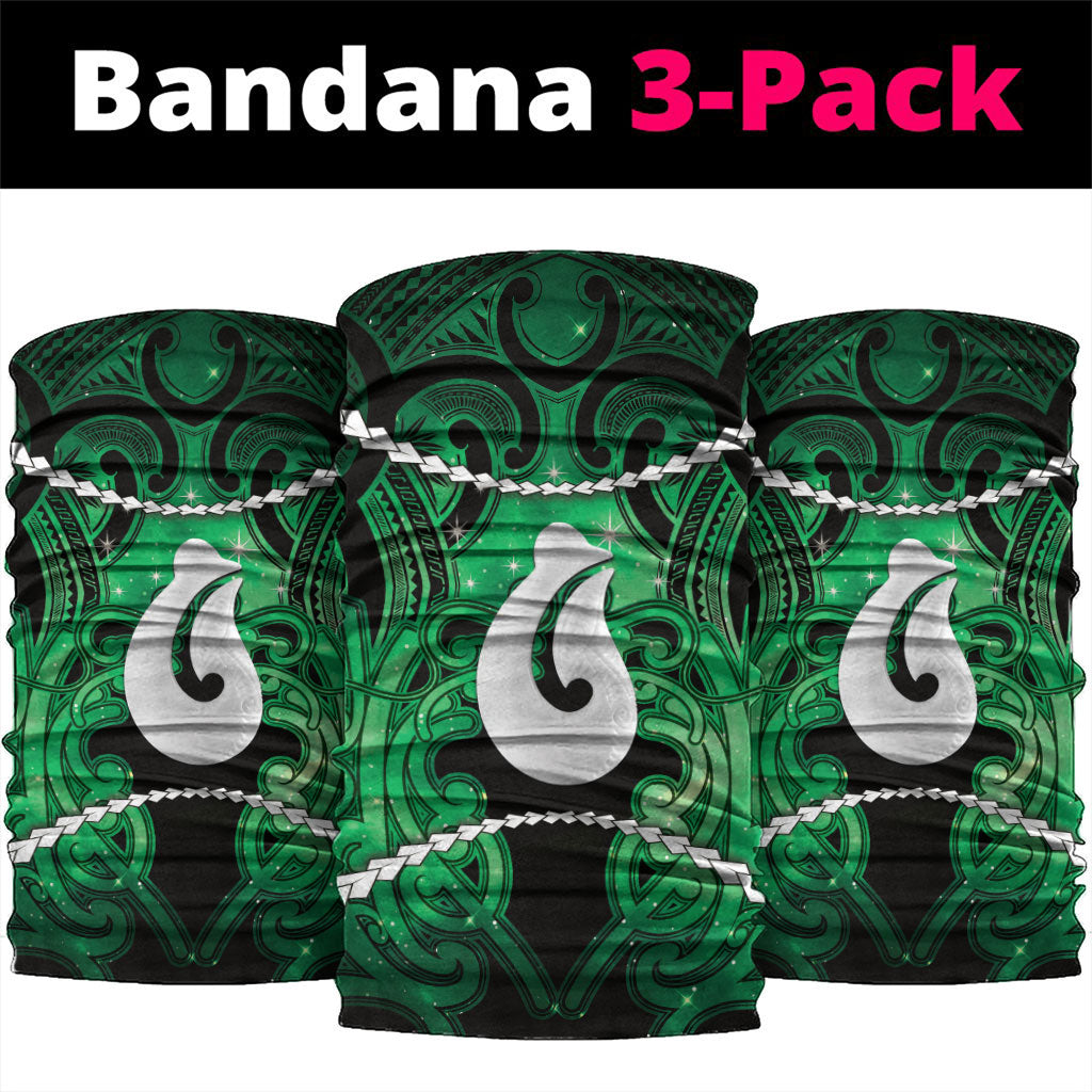 Maori Matariki Hei Matau Kakariki Neck Gaiter Maori Kowhaiwhai Pattern Galaxy