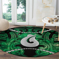 Maori Matariki Hei Matau Kakariki Round Carpet Maori Kowhaiwhai Pattern Galaxy