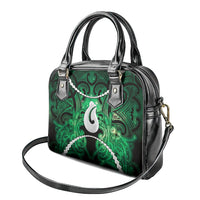 Maori Matariki Hei Matau Kakariki Shoulder Handbag Maori Kowhaiwhai Pattern Galaxy LT01 - Polynesian Pride