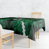 Maori Matariki Hei Matau Kakariki Tablecloth Maori Kowhaiwhai Pattern Galaxy