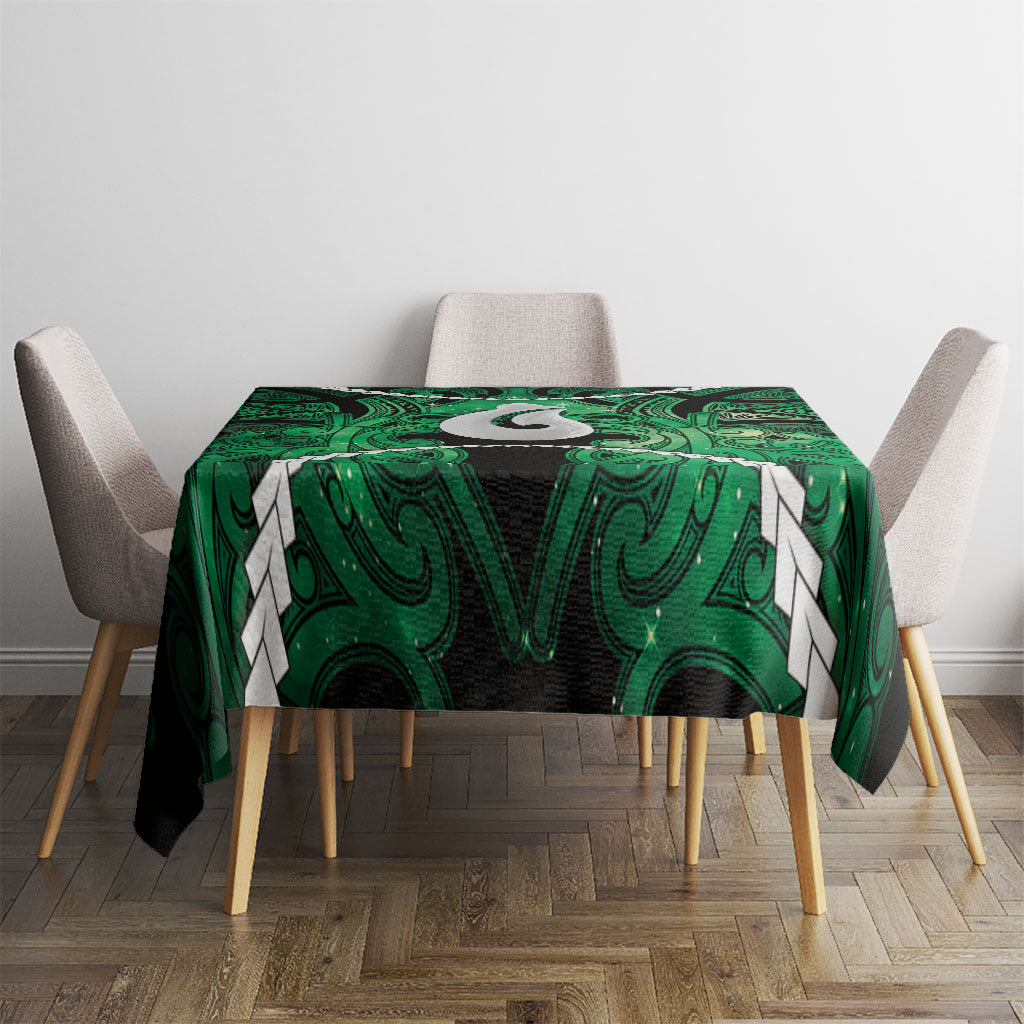Maori Matariki Hei Matau Kakariki Tablecloth Maori Kowhaiwhai Pattern Galaxy