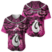 Personalised Maori Matariki Hei Matau Mawhero Baseball Jersey Maori Kowhaiwhai Pattern Galaxy