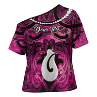 Personalised Maori Matariki Hei Matau Mawhero Cross Shoulder Shirt Maori Kowhaiwhai Pattern Galaxy