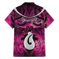 Personalised Maori Matariki Hei Matau Mawhero Family Matching Off Shoulder Maxi Dress and Hawaiian Shirt Maori Kowhaiwhai Pattern Galaxy LT01 - Polynesian Pride
