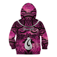 Personalised Maori Matariki Hei Matau Mawhero Kid Hoodie Maori Kowhaiwhai Pattern Galaxy