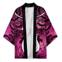 Personalised Maori Matariki Hei Matau Mawhero Kimono Maori Kowhaiwhai Pattern Galaxy LT01 Unisex Pink - Polynesian Pride