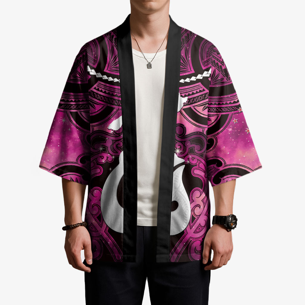 Personalised Maori Matariki Hei Matau Mawhero Kimono Maori Kowhaiwhai Pattern Galaxy LT01 - Polynesian Pride