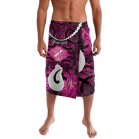 Personalised Maori Matariki Hei Matau Mawhero Lavalava Maori Kowhaiwhai Pattern Galaxy LT01 Pink - Polynesian Pride