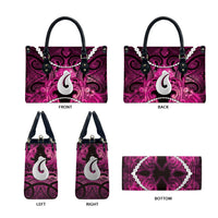 Maori Matariki Hei Matau Mawhero Leather Bag Maori Kowhaiwhai Pattern Galaxy LT01 - Polynesian Pride