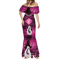 Personalised Maori Matariki Hei Matau Mawhero Mermaid Dress Maori Kowhaiwhai Pattern Galaxy LT01 - Polynesian Pride