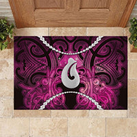 Maori Matariki Hei Matau Mawhero Rubber Doormat Maori Kowhaiwhai Pattern Galaxy