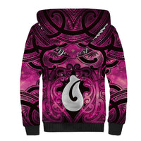 Personalised Maori Matariki Hei Matau Mawhero Sherpa Hoodie Maori Kowhaiwhai Pattern Galaxy LT01 - Polynesian Pride