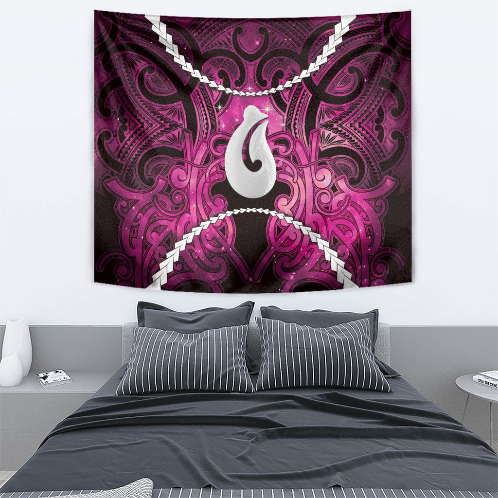 Maori Matariki Hei Matau Mawhero Tapestry Maori Kowhaiwhai Pattern Galaxy