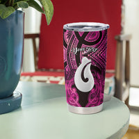 Personalised Maori Matariki Hei Matau Mawhero Tumbler Cup Maori Kowhaiwhai Pattern Galaxy