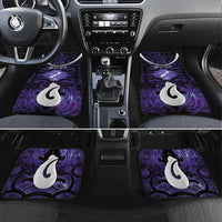 Personalised Maori Matariki Hei Matau Waiporoporo Car Mats Maori Kowhaiwhai Pattern Galaxy