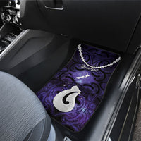 Personalised Maori Matariki Hei Matau Waiporoporo Car Mats Maori Kowhaiwhai Pattern Galaxy