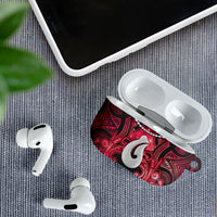 Maori Matariki Hei Matau Whero AirPods Case Maori Kowhaiwhai Pattern Galaxy LT01 - Polynesian Pride