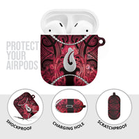 Maori Matariki Hei Matau Whero AirPods Case Maori Kowhaiwhai Pattern Galaxy LT01 - Polynesian Pride