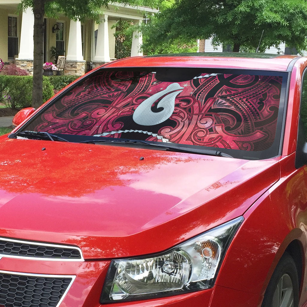 Maori Matariki Hei Matau Whero Auto Sun Shade Maori Kowhaiwhai Pattern Galaxy