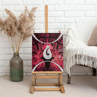 Maori Matariki Hei Matau Whero Canvas Wall Art Maori Kowhaiwhai Pattern Galaxy LT01 - Polynesian Pride