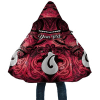 Personalised Maori Matariki Hei Matau Whero Cloak Maori Kowhaiwhai Pattern Galaxy LT01 Unisex Red - Polynesian Pride