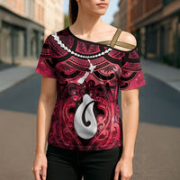 Personalised Maori Matariki Hei Matau Whero Cross Shoulder Shirt Maori Kowhaiwhai Pattern Galaxy