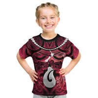 Personalised Maori Matariki Hei Matau Whero Kid T Shirt Maori Kowhaiwhai Pattern Galaxy